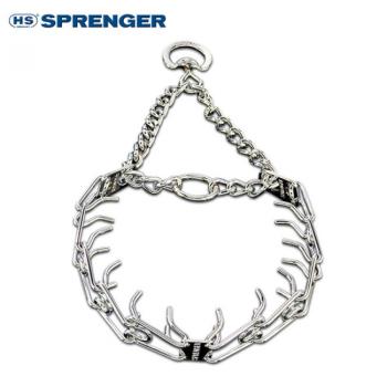 SPRENGER Training Collar with Center-Plate and Assembly Chain | Steel chrome-plated